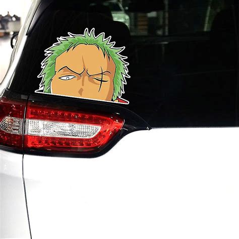 One Piece Roronoa Zoro Peeking Car Decals Auto Bumper Window Motorc