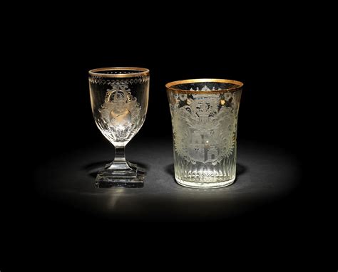 Bonhams A Bohemian Wine Glass And A Silesian Beaker Circa 1760 90