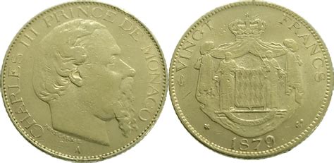 Monaco Francs Charles Iii Gold Very S Ma Shops