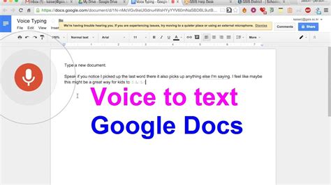 Voice To Text Google Docs USNMix YouTube