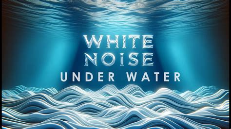 Get Tinnitus Relief With White And Brown Noise Under Water On A Black