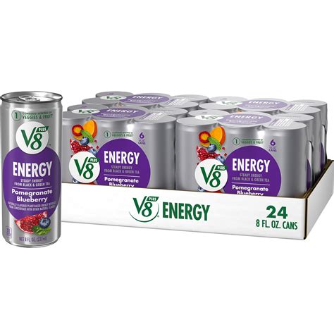 Buy V Energy Pomegranate Blueberry Energy Drink Made With Real