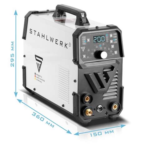 STAHLWERK 4 In 1 Combination Welding Machine DC TIG 200 Puls Pro CUT F