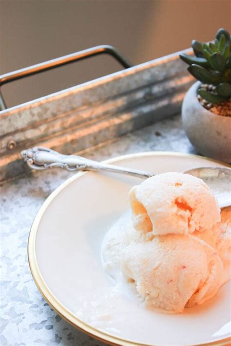 No Churn Peach Ice Cream Recipe Foodtalk