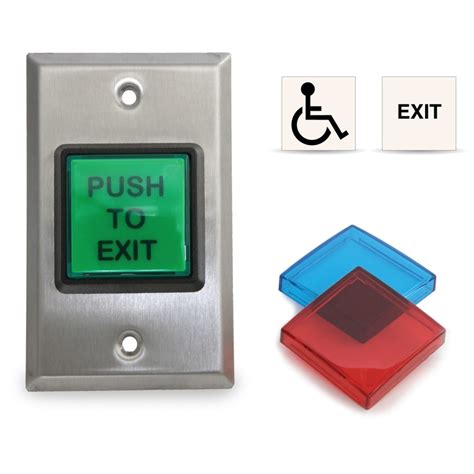 Rutherford Controls Rci 972‑l‑es‑mo Momentary Led Bulb 2 All In One Push Button Kal Door Hardware