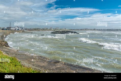 Stormy weather at Trearddur Bay Stock Photo - Alamy