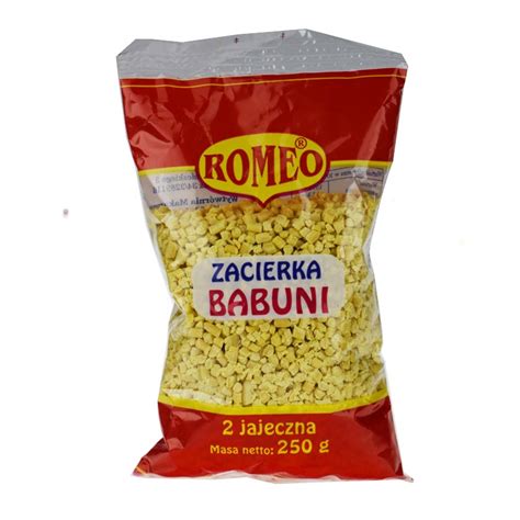 Romeo Makaron zacierka babuni 250g Torimpex Toruń