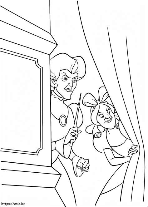 Madrastra y drizella tremaine para colorear