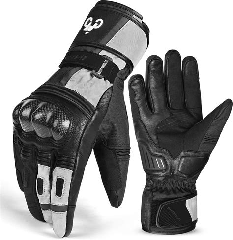 Inbike Guantes Moto De Piel Cuero Para Hombre Con Funci N De Pantalla