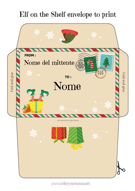 Pagina Da Colorare N Elfo Di Natale Natale Lettere Di Elfi Scherzosi