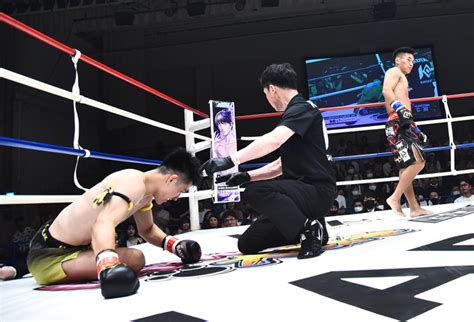 【knock Out】龍聖がまさかのダウンも追い上げて死闘制す、小笠原瑛作がトンミーチャイの気迫に苦戦も勝利、武蔵が小倉尚也を初回ko、乙津陸が豪快ko勝ち ゴング格闘技