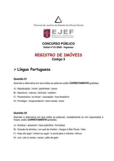 Pdf Registro De Im Veis L Ngua Portuguesa Provas Aulas E