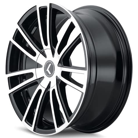 Kraze Wheels Spectra Black Machined Rims Krz