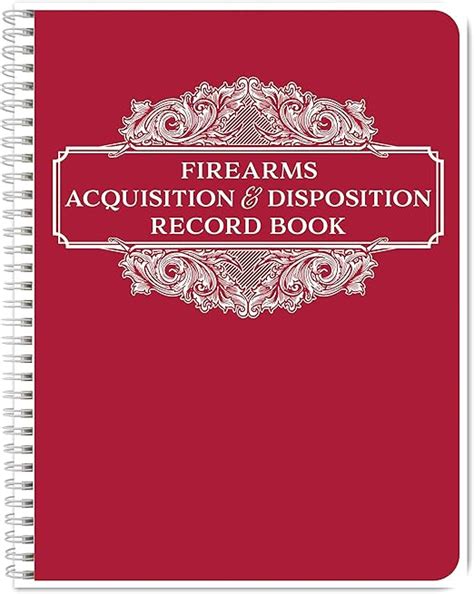 Bookfactory Firearms Acquisition And Disposition Record