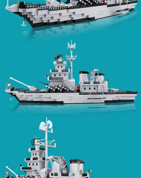 Military Battleship Building Toy Super Large Size Toys 6 14 - Temu ...