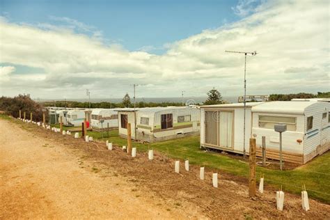 Caravan or trailer park stock image. Image of beach, vacation - 35246403