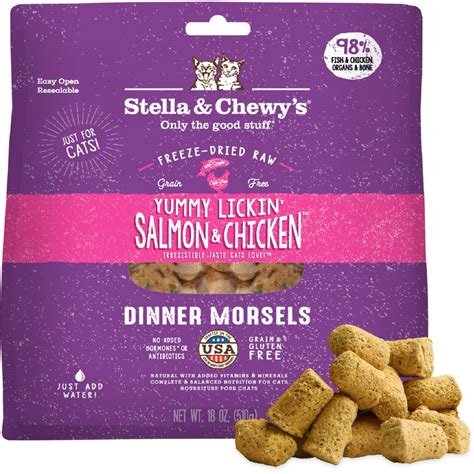 Stella - Chewy's Freeze-Dried Raw Salmon - Chicken Cat Food | Pet