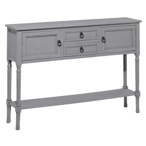 Litton Lane In Gray Extra Large Rectangle Wood Drawers And