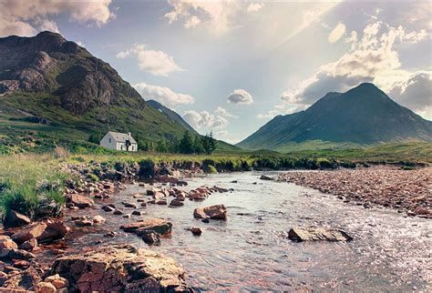 Scottish Landscape Mystery Highlands Scenic Glencoe Scotland Wall