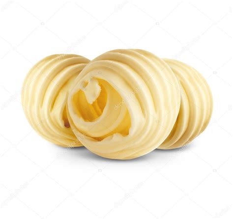 Butter curls isolated on white — Stock Photo © dimjul #9576365