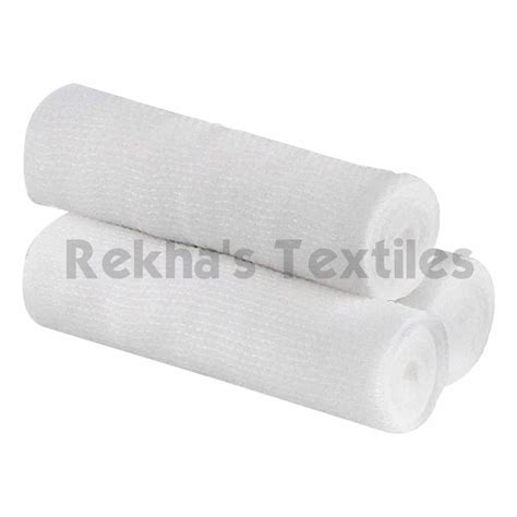 White 4 Ply Cotton Gauze Roll For Hospital Bandage Size 100cm X 14m