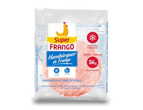 Celeiro Supermercado Hamburguer Super Frango Frango 56gr