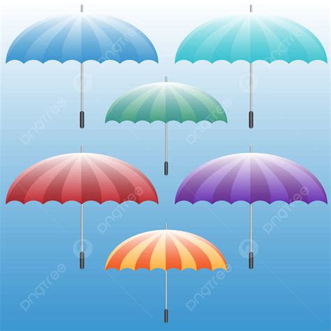 Umbrella Icon Set Background Umbrella Red Vector Background Umbrella