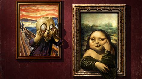 Two The Scream and Mona Lisa meme paintings HD wallpaper | Wallpaper Flare