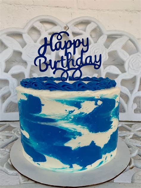 Blue Watercolor Cake Watercolor Cake Cake Blue Watercolor