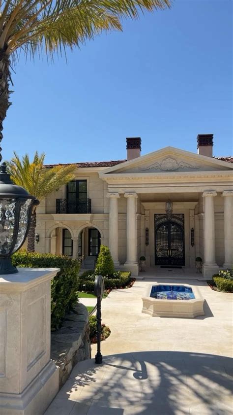 Gorgeous Newport Coast Mansion with Palm Trees and Fountain