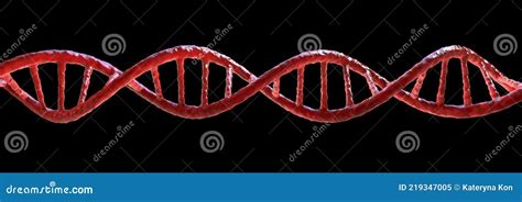 Molecule Of Dna Double Helix 3d Illustration Stock Illustration