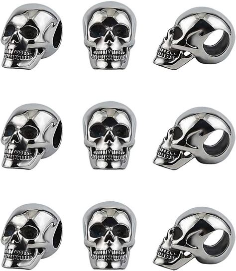 Amazon UNICRAFTALE 6PCS Skull Beads 7 5mm Large Hole Antique