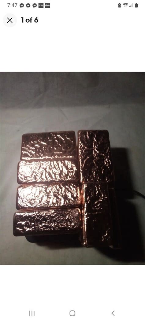 Copper 40 Lbs Copper Ingots Hand Poured Copper Bullion EBay