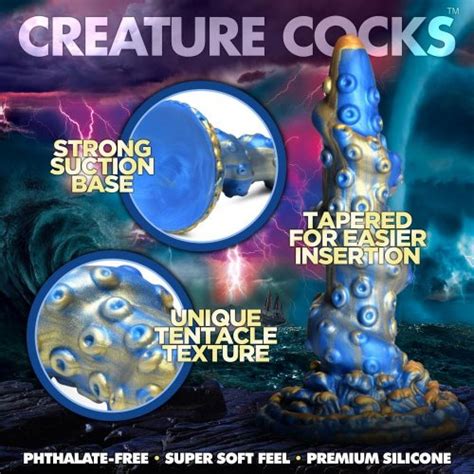 Creature Cocks Lord Kraken Tentacled Silicone Dildo Sex Toys At Adult