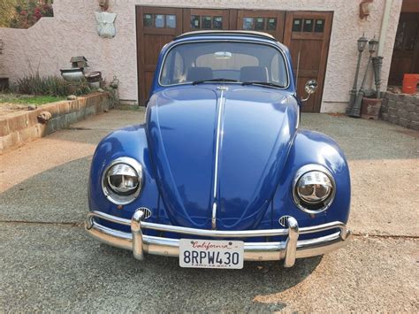 1967 Volkswagen VW Beetle Bug Rag Top CA Car No Rust Looks Runs Great