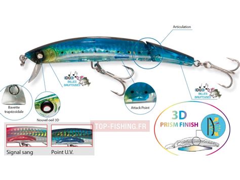 Leurre Yo Zuri Crystal 3d Minnow Jointed 13 Cm Leurre Minnow Pour