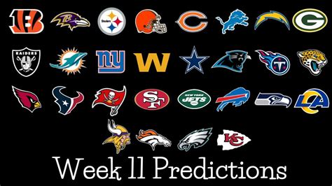 2023 Week 11 Nfl Predictions Over Unders In Comment Section Youtube