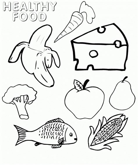 Delicious Food Coloring Pages Pdf - Coloringfolder.com