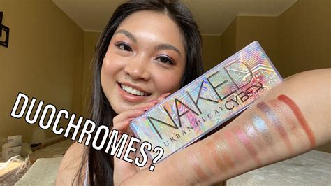 URBAN DECAY CYBER EYESHADOW SWATCHES TRY ON REVIEW YouTube