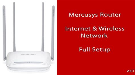 Mercusys Router Internet And Wireless Network Setup First Use Setup Youtube