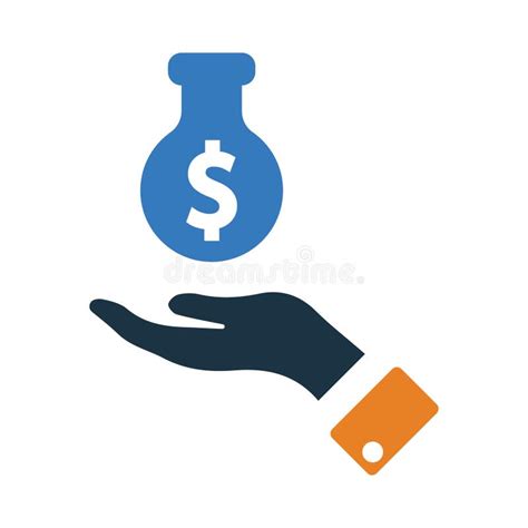 Money Hand Tick Payment Money On Hand Icon Stock Vector