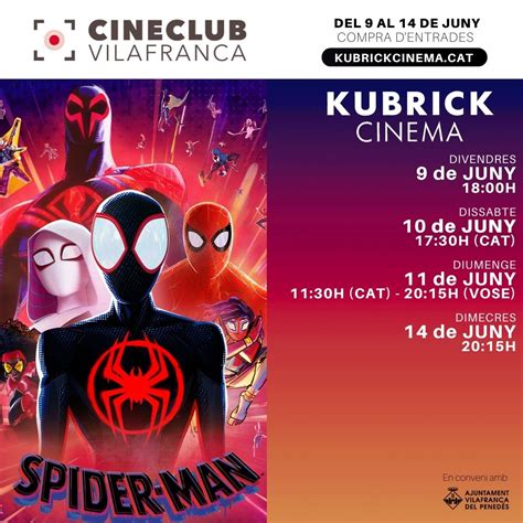 Kubrick Cinema On Twitter Aquest Diumenge 11 30h Matinal De SPIDER