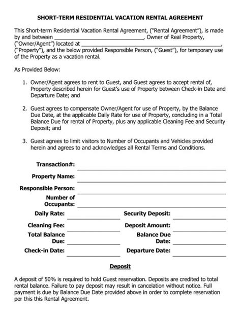 Editable Lease Agreement Template