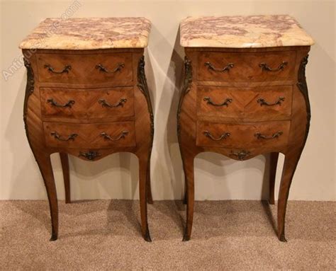 Pair Of French Kingwood Bedside Tables Antiques Atlas