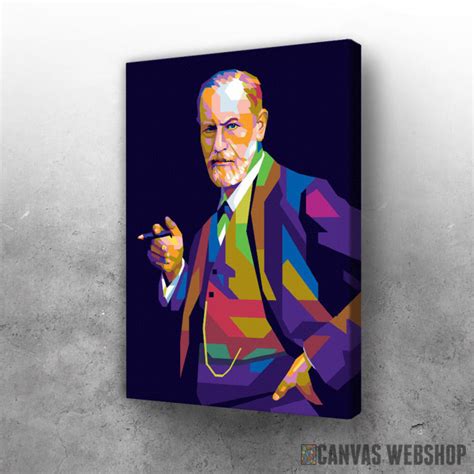 Sigmund Freud Pop Art Slika Na Platnu