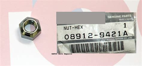 GENUINE NISSAN Shocker NUT To Fit Nissan GQ GU Patrol REAR Shockers