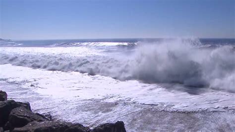 High Surf Rip Currents Created By Tropical Storm Simon Prompt Warnings