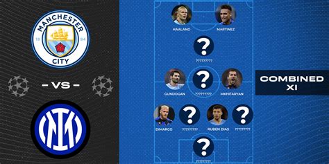 Ucl Final 2022 23 Manchester City Vs Inter Milan Combined Xi