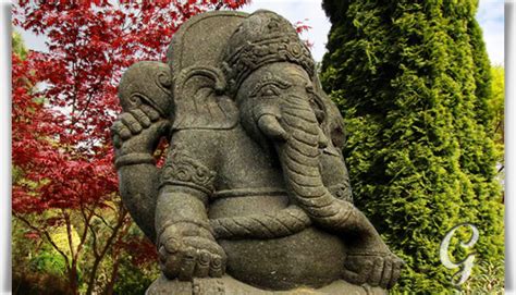 Ganesha Garten Steinfigur Unikat Serpa Gartentraum De