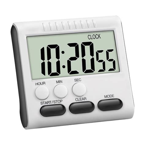 Temp Probe Digital Kitchen Timer Clock with Large Display Loud Alarm ...